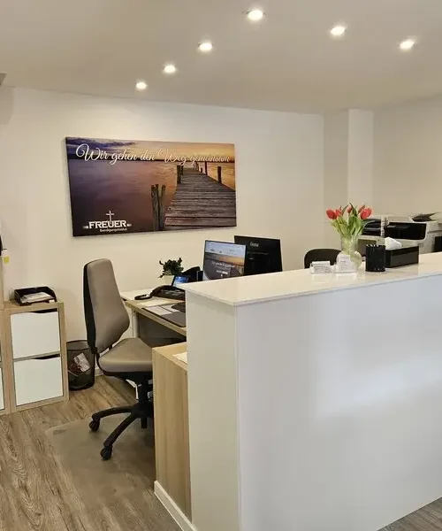 Empfangsbüro / Anmeldung: „Behutsam, ruhig und mit offenem Ohr willkommen geheißen“